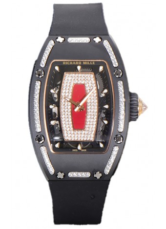 Richard Mille RM007 Reloj Réplica Suiza Automático Cerámica Negra Superclone