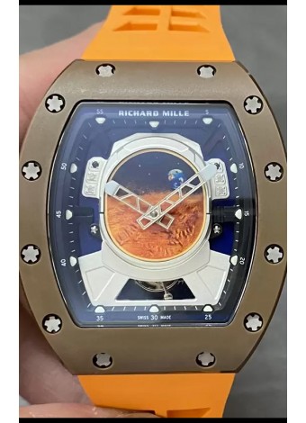 Richard Mille RM52-02 Edición Limitada Pharrell Williams Genuino Tourbillon Reloj Réplica 1:1