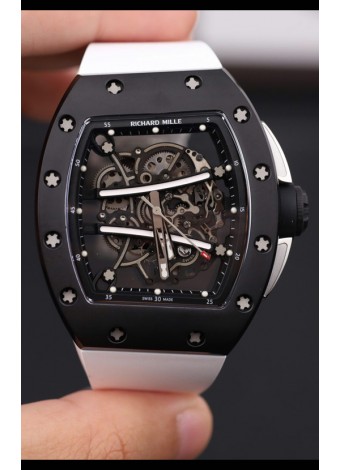 Richard Mille 61-01 Yohan Blake Genuino Movimiento Tourbillon Reloj Réplica Espejo 1:1