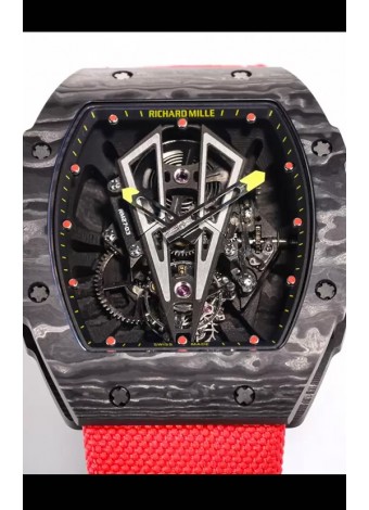 Richard Mille RM27-03 Rafael Nadal Genuino Movimiento Tourbillon Reloj Réplica a Espejo 1:1