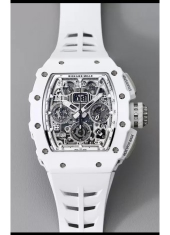 Richard Mille RM11-03 Cerámica Blanca/Titanio Reloj Réplica Calidad Suizo a Espejo 1:1