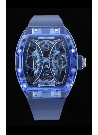 Richard Mille RM53-01 Pablo Mac Donough Caja de Zafiro con Movimiento Tourbillon Original