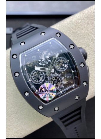 Richard Mille RM011 Felipe Massa Espejo 1:1 Reloj Caja de Cerámica Negra
