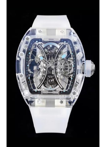 Richard Mille RM53-01 Pablo Mac Donough Caja de Zafiro con Movimiento Tourbillon Original