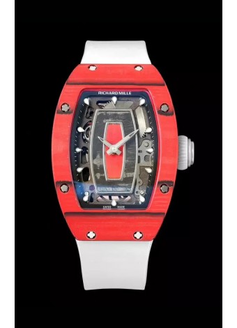 Richard Mille RM07 Rojo Caja Carbono 1:1 Superclone Reloj Réplica Suizo
