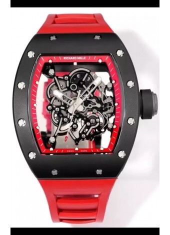 Richard Mille Super Clone RM055 Caja Cerámica con Reloj Genuino Tourbillon