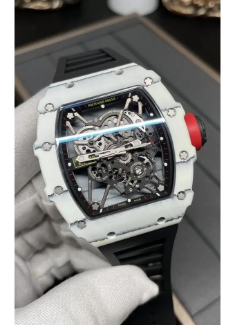 Richard Mille RM35-01 Rafael Nadal Caja de Fibra de Carbono con Genuino Tourbillon Reloj Super clone