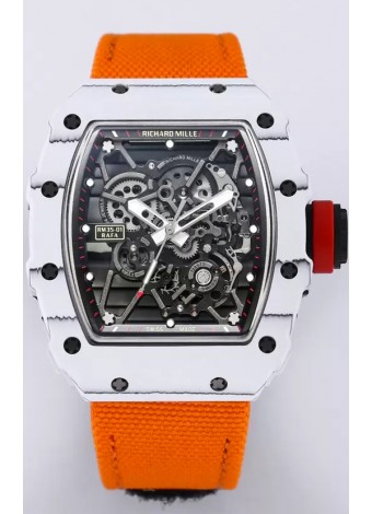 Richard Mille RM35-01 Rafael Nadal Caja de Fibra de Carbono con Genuino Tourbillon Reloj Super clone