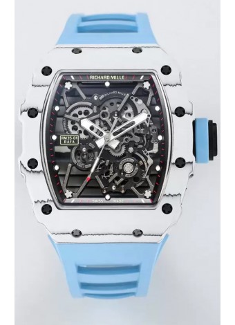 Richard Mille RM35-01 Rafael Nadal Caja de Fibra de Carbono con Genuino Tourbillon Reloj Super clone