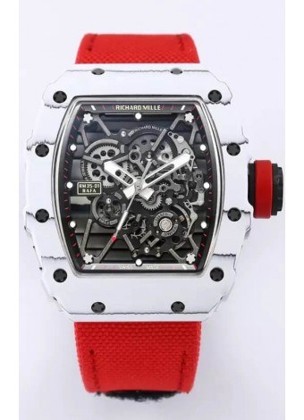 Richard Mille RM35-01 Rafael Nadal Caja de Fibra de Carbono con Genuino Tourbillon Reloj Super clone