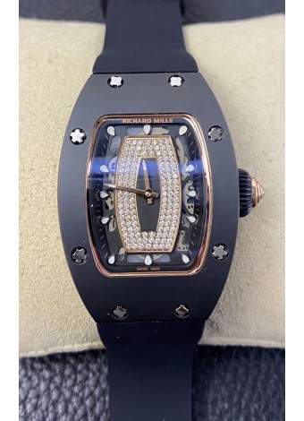 Richard Mille RM-07-01 Caja Revestida DLC Ladies Reloj Réplica Suizo 1:1