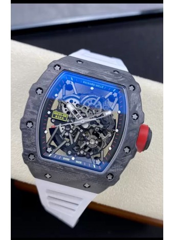 Richard Mille RM35-02 Rafael Nadal Caja de Fibra de Carbono con Tourbillon Genuino Reloj Super Clone