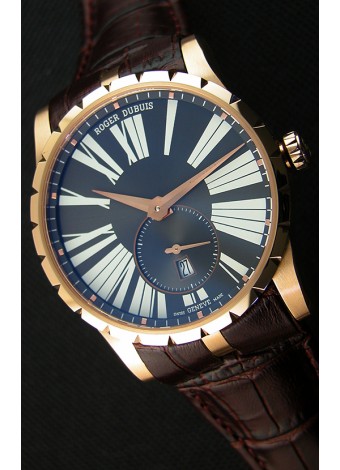 Roger Dubuis Excalibur RDDBEX0587 Oro Rosado Dial Gris Reloj Réplica Suizo