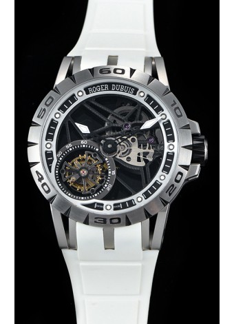Roger Dubuis Excalibur Spider Flying Tourbillon Skeleton Titanium Casing 1:1 Mirror Swiss Watch