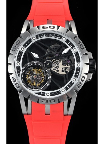 Roger Dubuis Excalibur Spider Flying Tourbillon Skeleton Titanium Casing 1:1 Mirror Swiss Watch