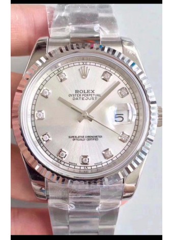 Rolex Datejust 41MM Movimiento Cal.3135 Reloj Réplica Suiza en Acero 904L / Dial Acero