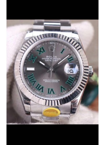 Rolex Datejust Wimbledon Cal.3235 Movement Swiss Watch - Ultimate 904L Steel 41MM