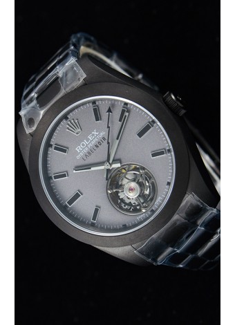 Rolex Milgauss LABELNOIR Tourbillon Reloj Réplica Suizo Caja revestida de PVD