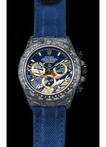Rolex Daytona CHRONUSART Forged Cabon Casing 1:1 Mirror Replica Multicolored Dial