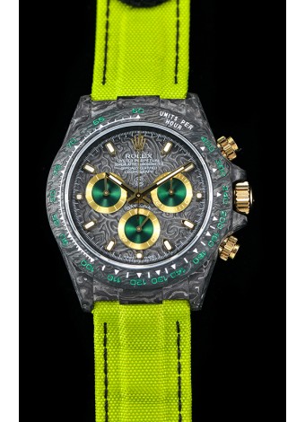 Rolex Daytona CHRONUSART Forged Cabon Casing 1:1 Mirror Replica Multicolored Dial