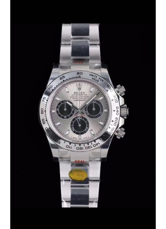 Rolex Daytona 116519 White Gold Original Cal.4130 Movement - 1:1 Mirror 904L Steel Watch