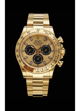 Rolex Daytona 116508 Yellow Gold Original Cal.4130 Movement - 1:1 Mirror 904L Steel Watch