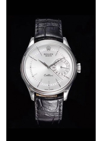 Rolex Cellini Date Ref#50519 Replica 1:1 Mirror 904L Steel Watch White Dial