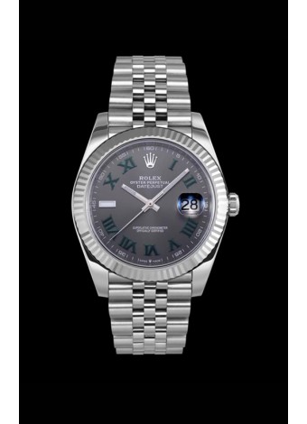 Rolex Datejust Edición Wimbledon Reloj Réplica Japonés - Dial Gris en 41MM 
