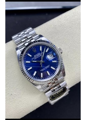 Rolex Datejust Movimiento Cal.3235  Réplica Espejo 1:1 Acero 904L 36MM - Dial Azul