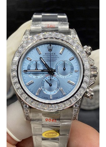 Rolex Cosmograph Daytona M116506-0002 AZUL ICE Dial Movimiento Original Cal.4130 - Reloj de Acero 904L Ultimate