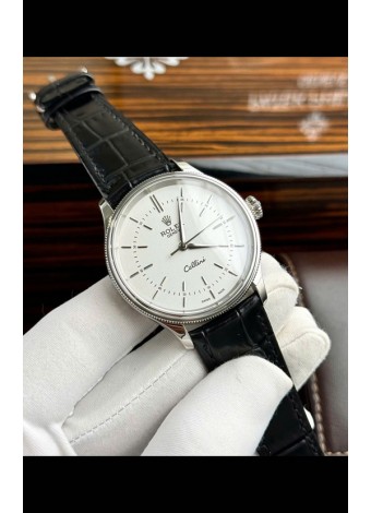 Rolex Cellini Date Ref#50505 Reloj Replica Espejo 1:1 Acero 904L Dial Blanco