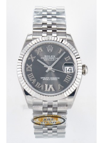 Rolex Super Clone Datejust ETA 2688 Movement 31MM Acero Inoxidable Case Reloj Dial Gris