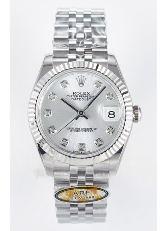 Rolex Super Clone Datejust ETA 2688 Movement 31MM Reloj Acero Inoxidable Caja y Dial