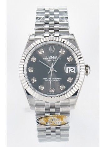 Rolex Super Clone Datejust ETA 2688 Movement 31MM Acero Inoxidable Case Reloj Dial Gris