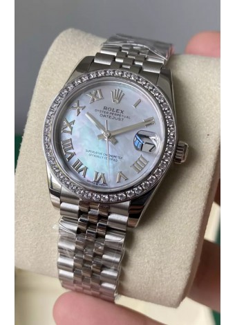 Rolex Datejust 278384 31MM Réplica Suiza en Acero 904L Dial Perla - Espejo 1:1