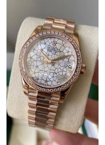 Rolex Datejust M278248 31MM Réplica Suiza en Oro - Dial Motivo Calidad Espejo 1:1