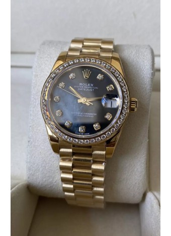 Rolex Datejust M278248 31MM Réplica Suiza en Oro - Dial Azul Perla Calidad Espejo 1:1