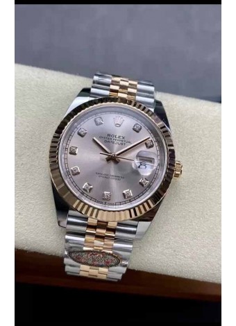 Rolex Datejust Movimiento Cal.3235 Réplica Espejo 1:1 Acero 904L 41MM - Caja Oro Rosado Dos Tonos