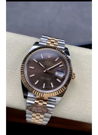 Rolex Datejust 126331 41MM Suizo ETA 3235 Reloj Réplica Espejo 1:1 en Oro Rosado Acero 904L