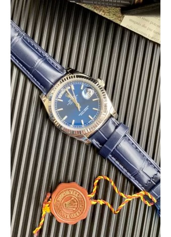 Rolex Day Date Reloj Acero 904L Dial Azul 36MM - Calidad Espejo 1:1