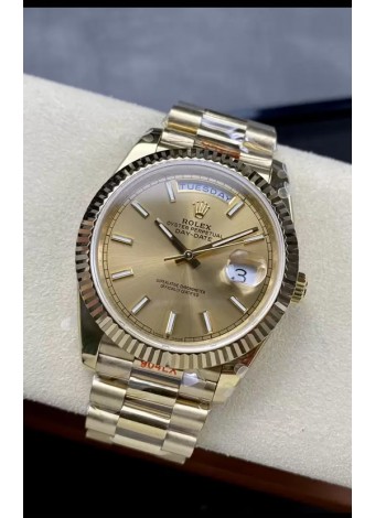 Rolex Day Date Presidential Oro Rosado 18K Reloj 40MM - Dial Oro Calidad Espejo 1:1