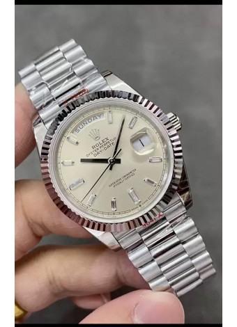 Rolex Day Date Presidential Acero 904L 40MM - Dial Matte Reloj Réplica Espejo 1:1