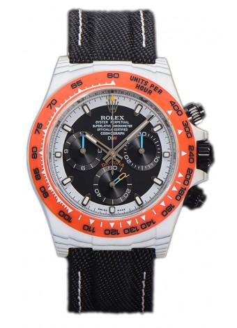 Rolex Cosmograph Daytona Edición DiW OCELLARIS Reloj Fibra de Carbono Blanco - Movimiento Cal.4130