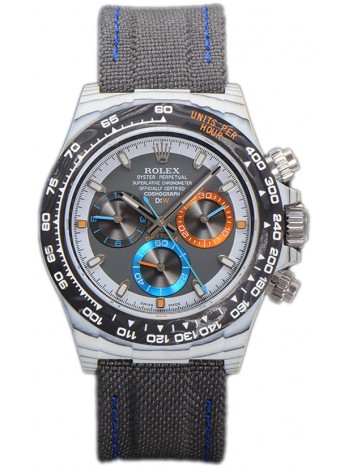 Rolex Cosmograph Daytona Edición DiW Reloj Fibra de Carbono Blanca - Movimiento Cal.4130