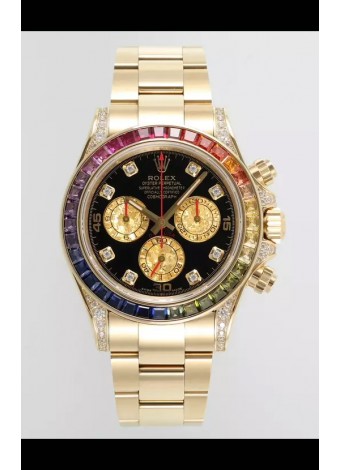 Rolex Cosmograph Daytona 116598BROW Oro Amarillo Movimiento Original Cal.4130