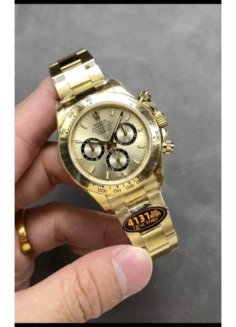 Rolex Cosmograph Daytona M126518 Caja Oro Amarillo y Dial Dorado Movimiento Original Cal.4131