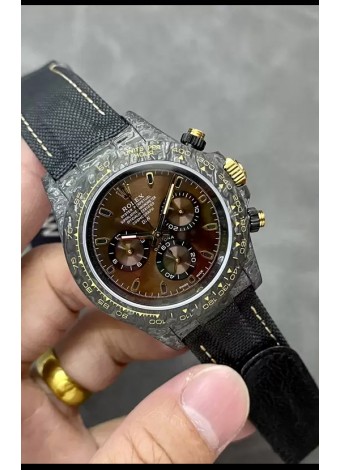 Rolex Cosmograph Daytona Edición DiW COLOR CHANGING Reloj Fibra de Carbono Marrón - Reloj Réplica