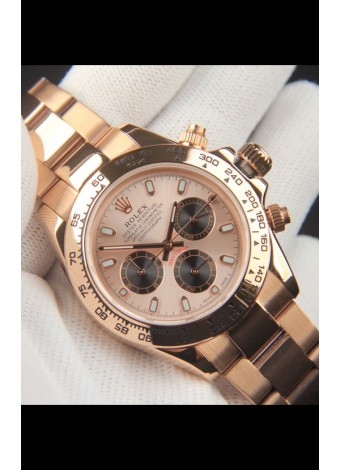 Rolex Daytona Movimiento Japonés Caja de Oro Reloj Réplica en Dial Champange
