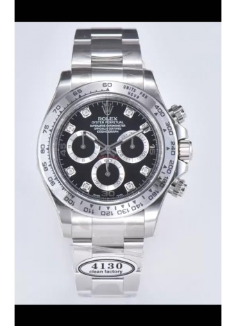 Rolex Cosmograph Daytona M116509-0055 Movimiento Original Cal.4130 - Reloj Acero 904L Dial Negro