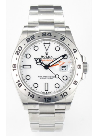 Rolex Explorer II Super Clone M216570-002 Reloj Réplica Espejo 1:1 - Dial Blanco CAL. 3285 Movement
